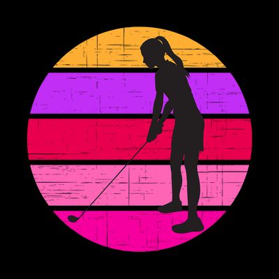 Golf Mom Retro Womens Golf Player Gift For Mother's Day T-Shirt