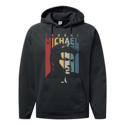 George Michael Retro Vintage Performance Fleece Hoodie