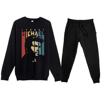 George Michael Retro Vintage Premium Crewneck Sweatsuit Set