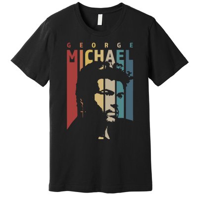 George Michael Retro Vintage Premium T-Shirt