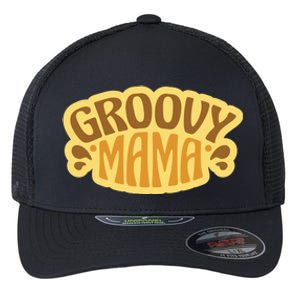 Groovy Mama Retro Flexfit Unipanel Trucker Cap