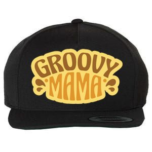 Groovy Mama Retro Wool Snapback Cap