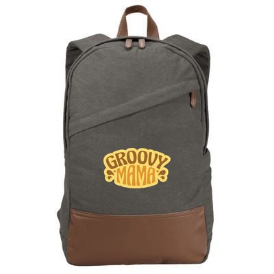 Groovy Mama Retro Cotton Canvas Backpack