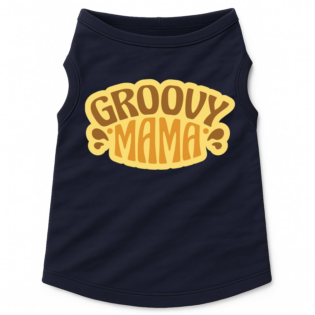 Groovy Mama Retro Doggie Tank