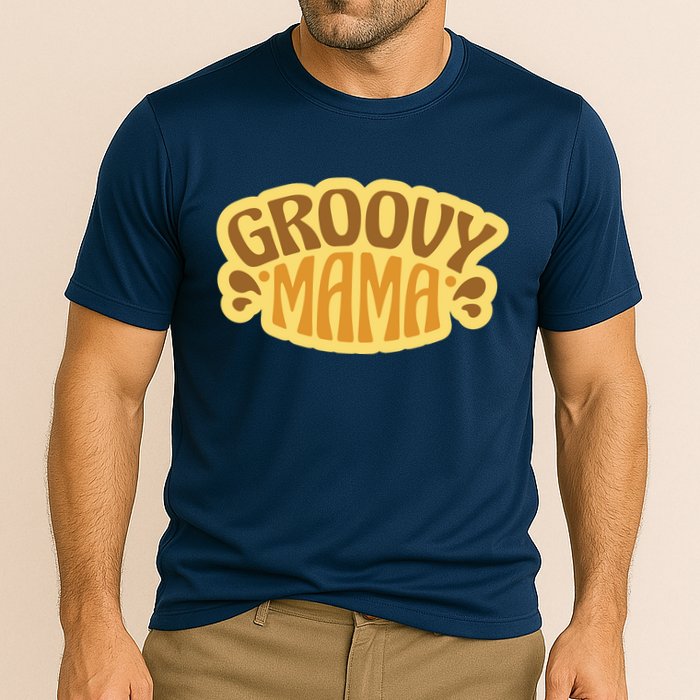Groovy Mama Retro Cooling Performance Crew T-Shirt