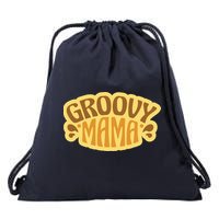 Groovy Mama Retro Drawstring Bag