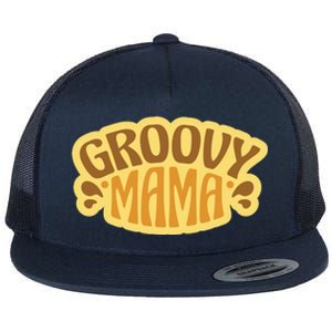 Groovy Mama Retro Flat Bill Trucker Hat