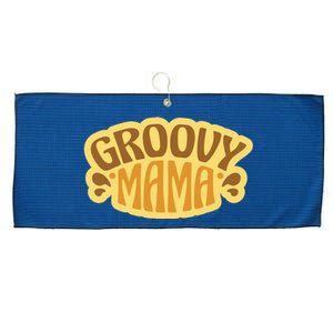 Groovy Mama Retro Large Microfiber Waffle Golf Towel