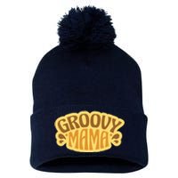 Groovy Mama Retro Pom Pom 12in Knit Beanie