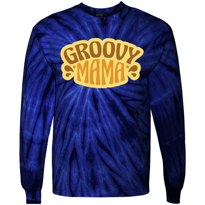 Groovy Mama Retro Tie-Dye Long Sleeve Shirt