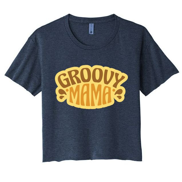 Groovy Mama Retro Crop Top