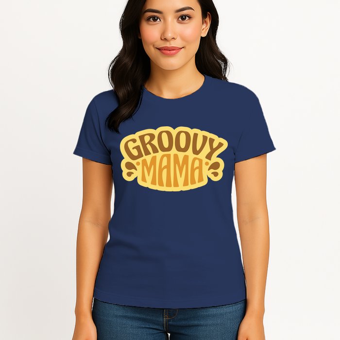 Groovy Mama Retro Womens T-Shirt