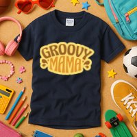 Groovy Mama Retro Kids T-Shirt