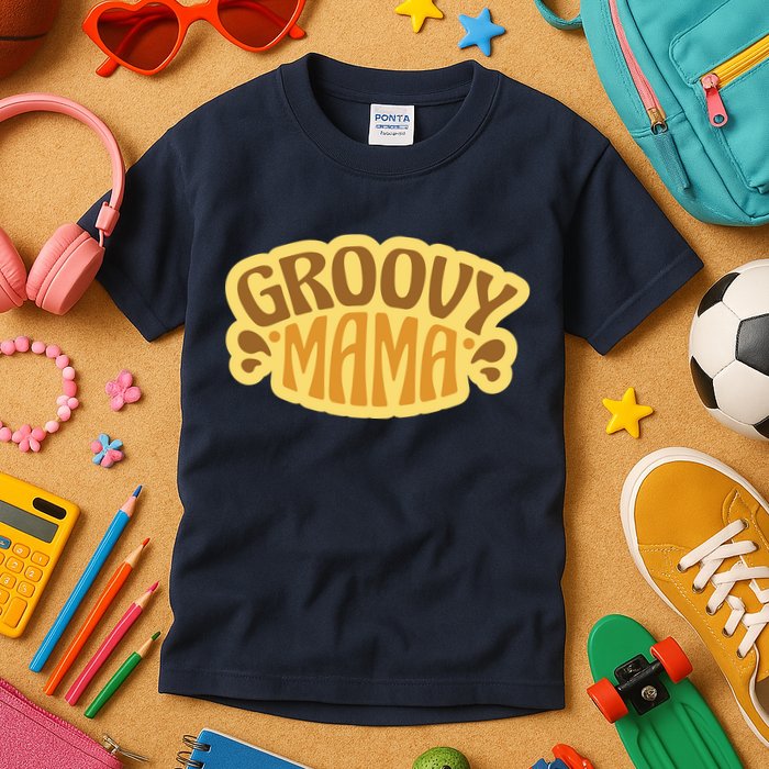 Groovy Mama Retro Kids T-Shirt