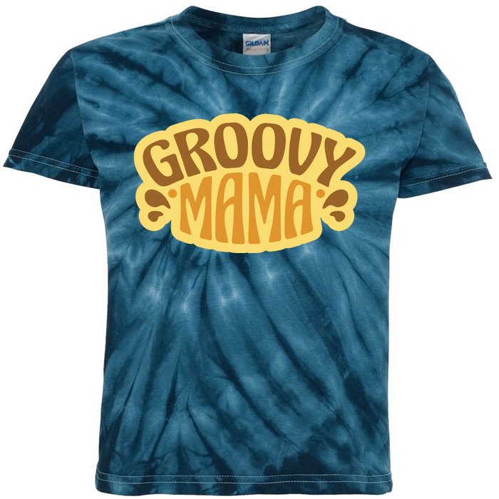 Groovy Mama Retro Kids Tie-Dye T-Shirt