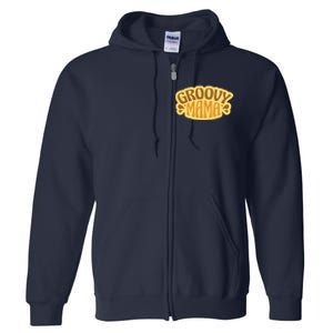 Groovy Mama Retro Full Zip Hoodie