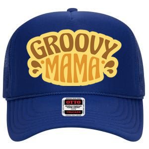 Groovy Mama Retro High Crown Mesh Back Trucker Hat