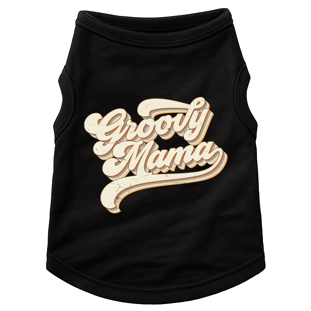 Groovy Mama Retro Cute Gift Doggie Tank