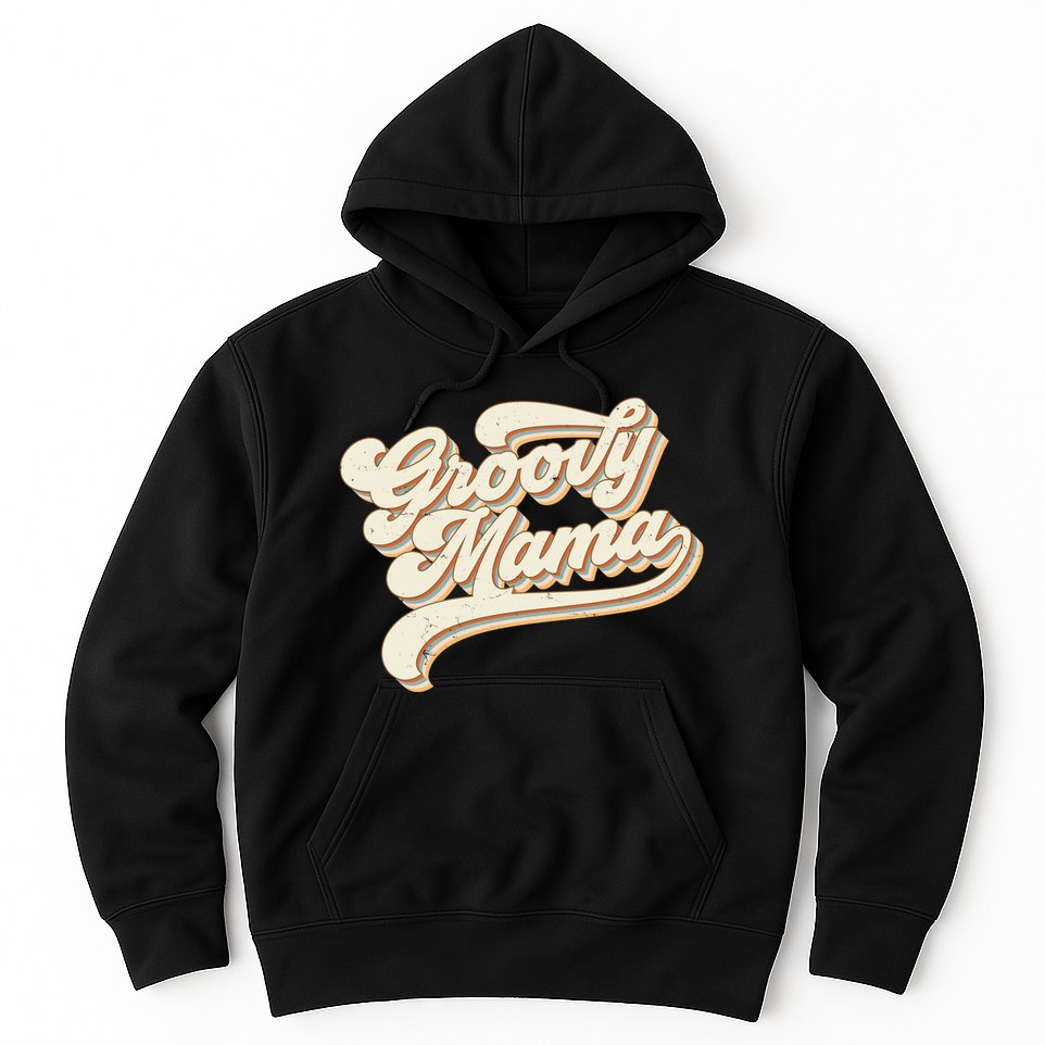 Groovy Mama Retro Cute Gift Hoodie