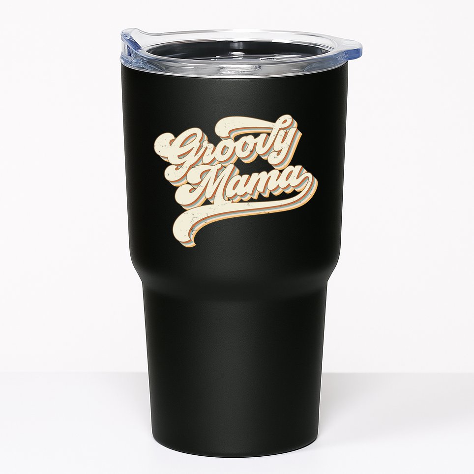 Groovy Mama Retro Cute Gift Tumbler