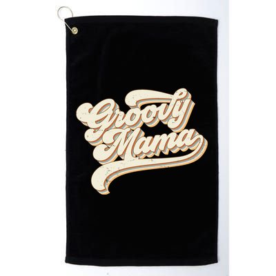 Groovy Mama Retro Cute Gift Golf Towel