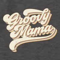 Groovy Mama Retro Cute Gift Vector Backpack