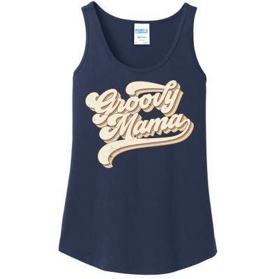 Groovy Mama Retro Cute Gift Ladies Essential Tank