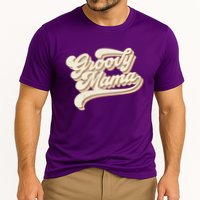 Groovy Mama Retro Cute Gift Cooling Performance Crew T-Shirt