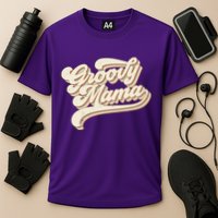 Groovy Mama Retro Cute Gift Cooling Performance Crew T-Shirt