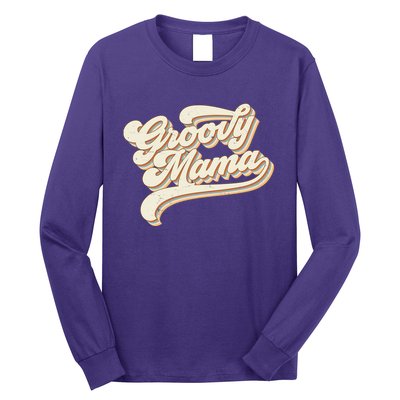 Groovy Mama Retro Cute Gift Long Sleeve Shirt