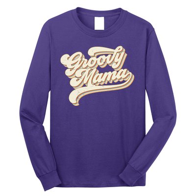 Groovy Mama Retro Cute Gift Long Sleeve Shirt