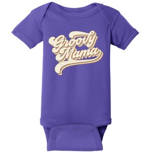 Groovy Mama Retro Cute Gift Baby Bodysuit