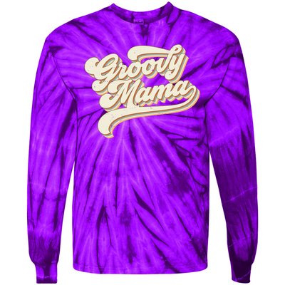 Groovy Mama Retro Cute Gift Tie-Dye Long Sleeve Shirt