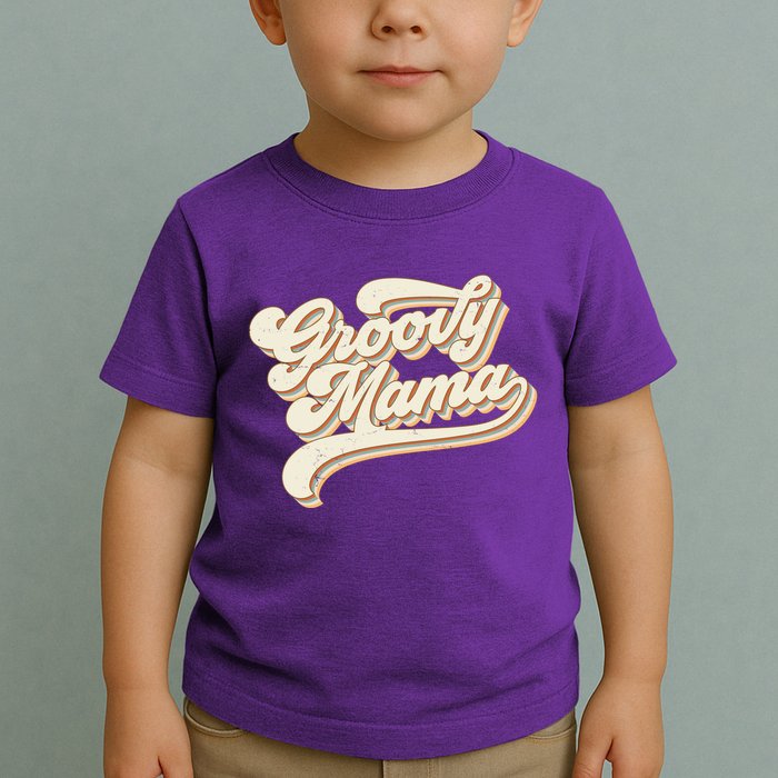 Groovy Mama Retro Cute Gift Toddler T-Shirt