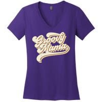 Groovy Mama Retro Cute Gift Women's V-Neck T-Shirt