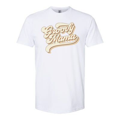 Groovy Mama Retro Cute Gift Softstyle CVC T-Shirt