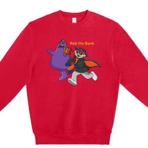 G.R.I.M.A.C.E Monster Rob The Bank Premium Crewneck Sweatshirt