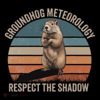 Groundhog Meteorology Respect The Shadow Groundhog Day Wool Snapback Cap