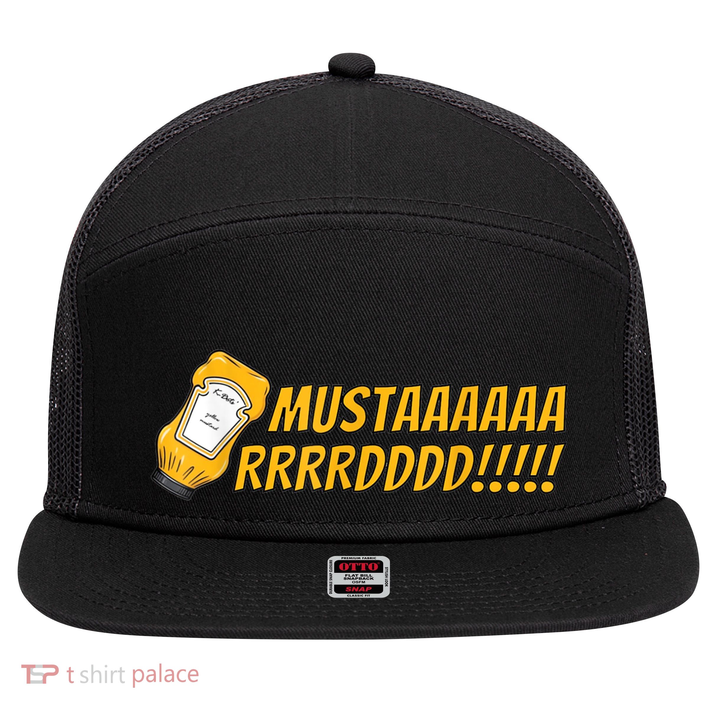 Gnx Mustard Reference Album 7 Panel Mesh Trucker Snapback Hat
