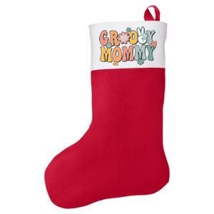 Groovy Mommy Retro Mom Matching Family Felt Holiday Christmas Stocking