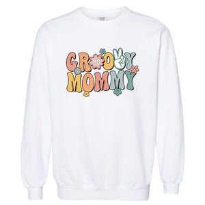 Groovy Mommy Retro Mom Matching Family Garment-Dyed Sweatshirt