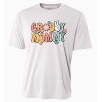 Groovy Mommy Retro Mom Matching Family Cooling Performance Crew T-Shirt