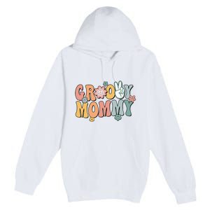 Groovy Mommy Retro Mom Matching Family Premium Pullover Hoodie