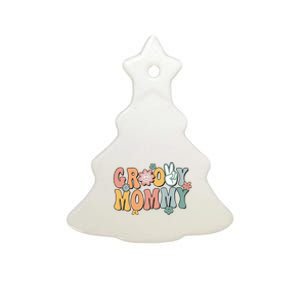 Groovy Mommy Retro Mom Matching Family Ceramic Tree Ornament