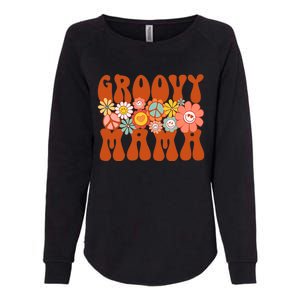 Groovy Mama Retro Matching Family Baby Shower Mother's Day Womens California Wash Sweatshirt