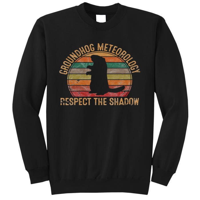 Groundhog Meteorology Respect the Shadow Gift Groundhog Day Sweatshirt