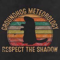 Groundhog Meteorology Respect the Shadow Gift Groundhog Day 25L Jumbo Tote