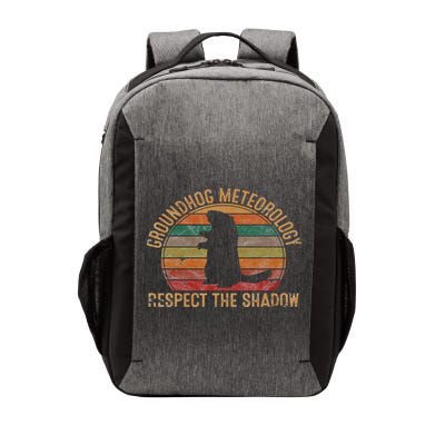 Groundhog Meteorology Respect the Shadow Gift Groundhog Day Vector Backpack