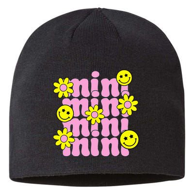 Groovy Mini Retro Flower Happy Mother's Day Family Sustainable Beanie