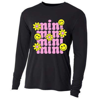 Groovy Mini Retro Flower Happy Mother's Day Family Cooling Performance Long Sleeve Crew